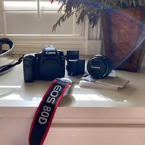 Canon EOS 80D with Lens and Accessories